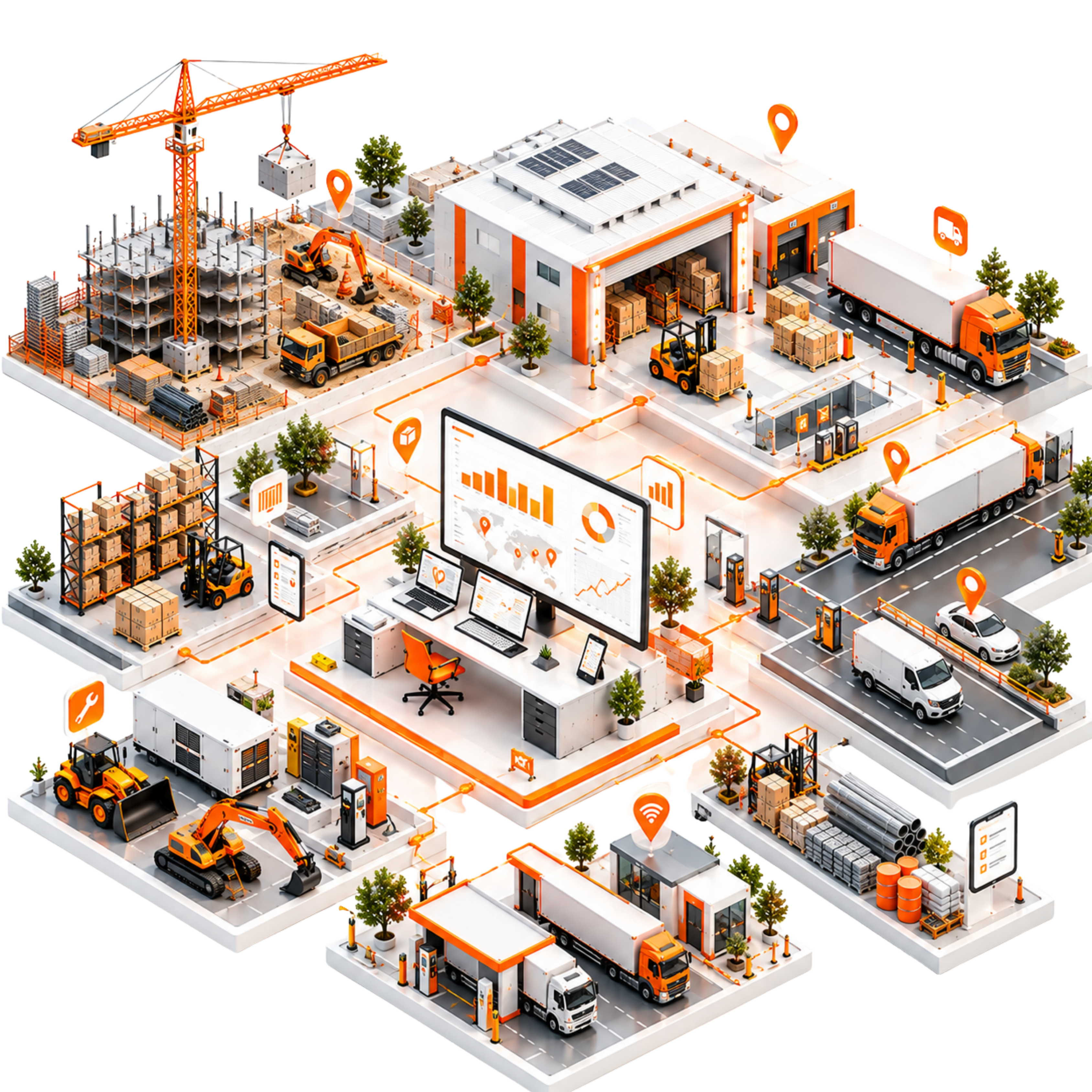 VALTRIX site, stores, and fleet